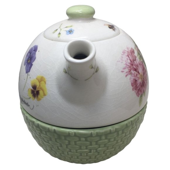 Hallmark Nature's Sketchbook Decorative Teapot w/ Oversize Mug Set - Cute! - Picture 4 of 9